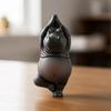 Yoga Hippo Statue Resin Garden Ornament Decor Meditation Sculpture Garden Gift Decor Hippo Ornament Gift