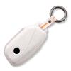 NEW Leather Suede Style Car Key Case Cover For BMW Ix I4 2 3 4 5 X3 X5 2021 2022 2023 4 Buttons Smart Remote Keychain Protection