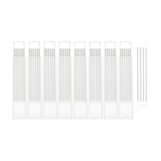 uxcell 48pcs Carpenter Pencils Refills, Mechanical Pencil Lead, 2.8mm, for Construction, Marking, Woodworking, Deep Holes, White Resin, 120mm Length,