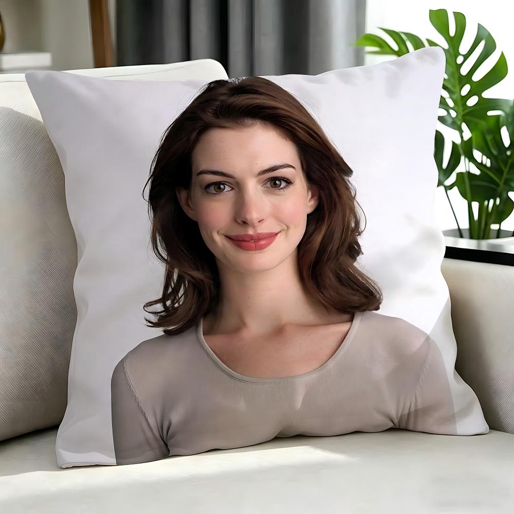movie Anne Hathaway Cushion Cover Cushion Cover Set Pcs x x x Pillowcase Decorative Sofa Home Decor