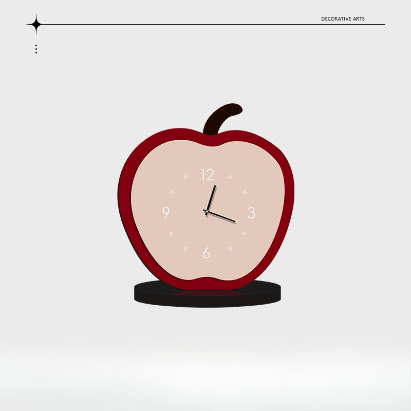 

Фруктовые настольные часы Простые Современные Домашние Тумба под ТВ Настольное украшение Гостиная Письменный стол Современное Высококлассное Украшение .