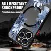 Magnetic Flowers Print Phone Case For iPhone Air 17 16 15 Pro Max 13 12 Pro 14 Plus 11 For Magsafe Wireless Charge Acrylic Cover