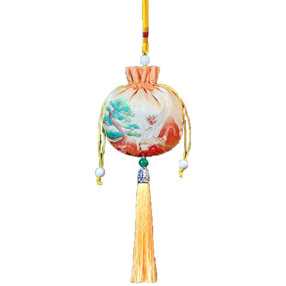 Deer Flower Tassel Drawstring Bag Frog Chinese Style Coin Purse Ins Jewelry Packing Bag Festival