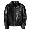 Retro Hand-matched Head Layer Tea Core Horse Leather Short Slim Fit Men's Genuine Leather Jacket Jacket