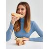TIFICY Women's Fashion Casual Fall Winter Solid Color Print Long Sleeve High Neck Sweaters