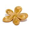 Yhpup Wholesale Stainless Steel Flower Metal Brooches Gold Silver Color Waterproof Real Gold Plated Fashion Jewelry for Women