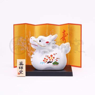 Yakushigama Nishikisa Inbjudande Lycka Drake Shochikubai Zodiak 2024 Tatsu Nyårsdekoration Interiör Lyckoamulett (yakushigama) [24]