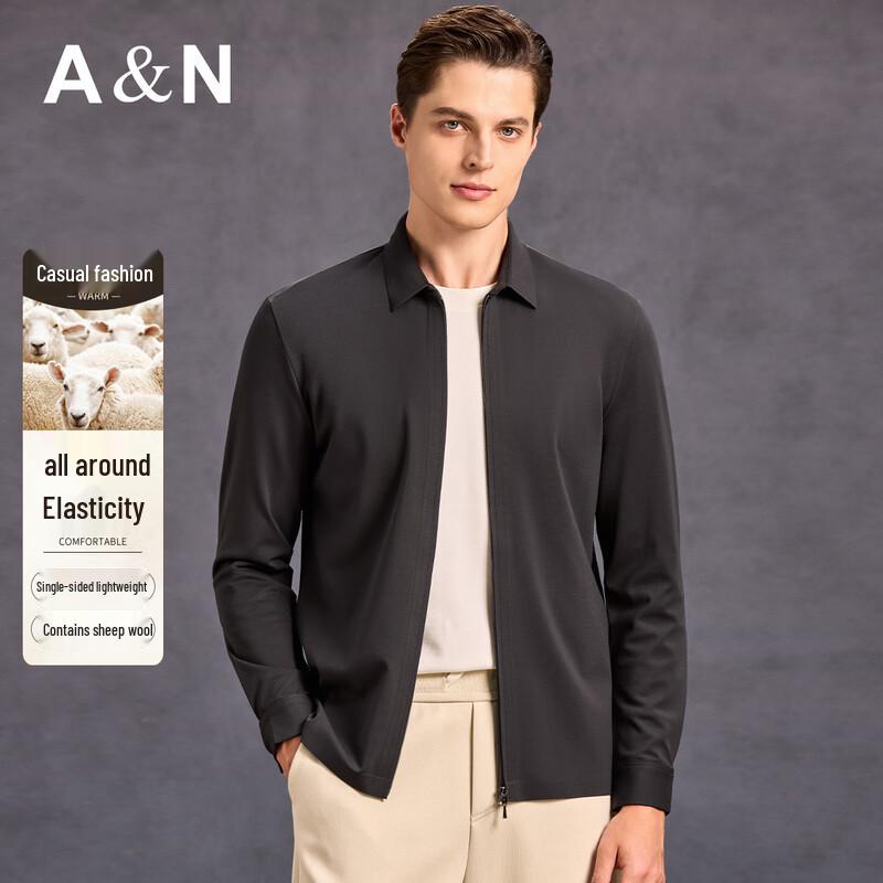 

Men s Merino Wool Blend Shirt Jacket M (48)