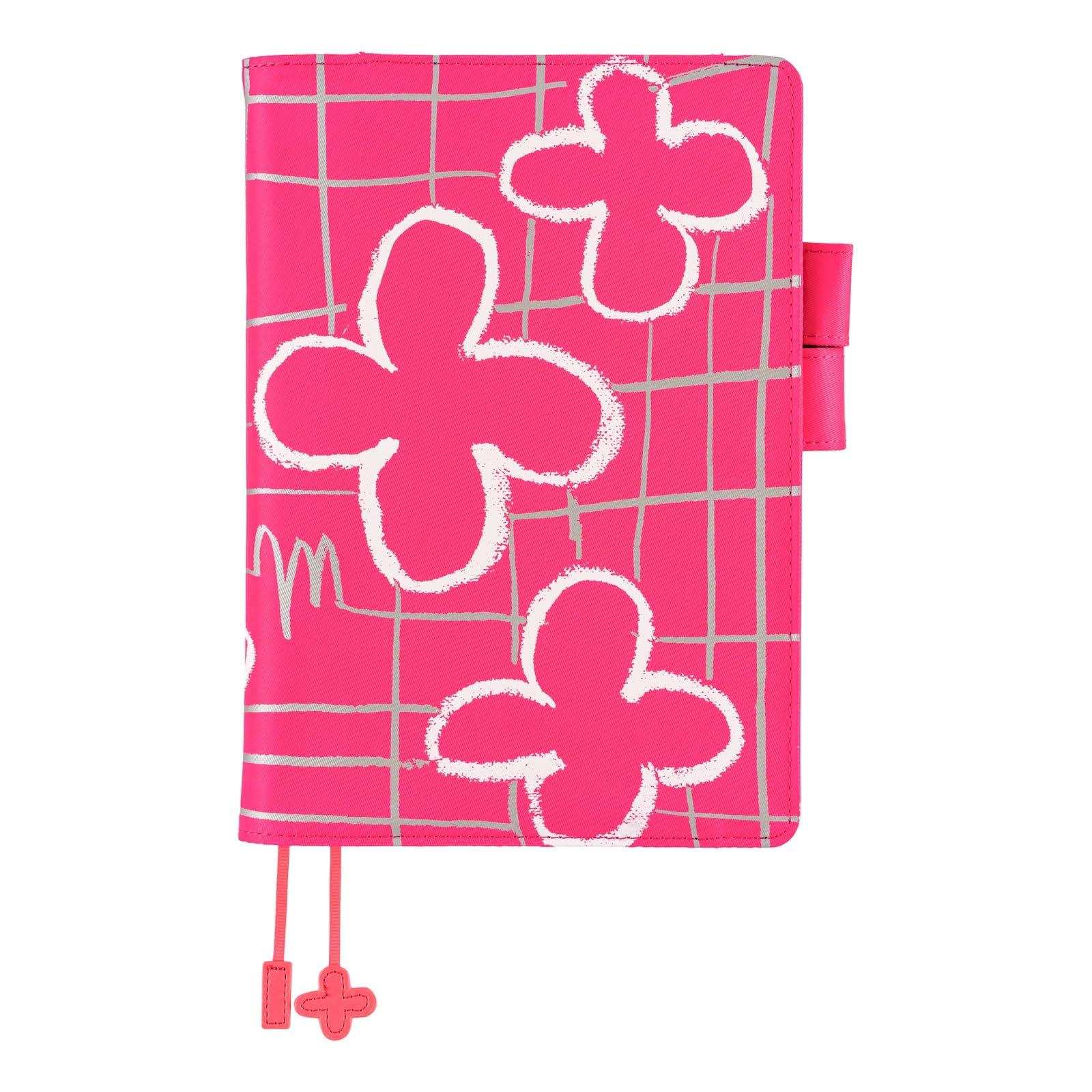 Hobonichi Techo Cousin Notebook Cover by Makoto Flower (A5) Matsubayashi/Pink розовый