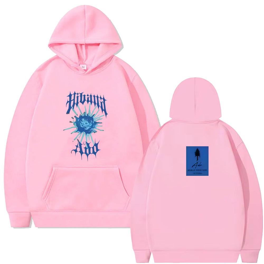 Ado World Tour Hibana Merch Hoodie Men Women Japanese Style Hooded Sweatshirt Unisex Pop Music Hoodies Streetwear