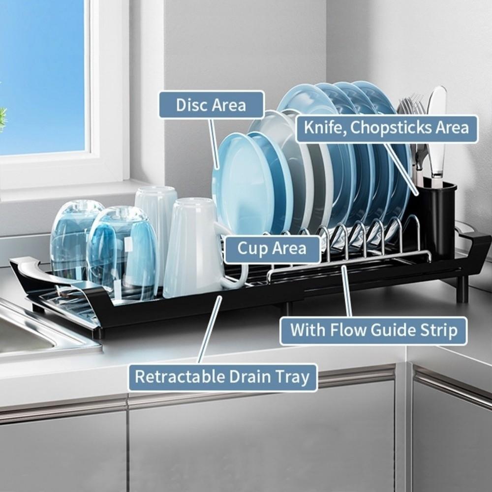 Kitchen Dish Drain Rack Multi-functional Drying Rack New Storage Rack  Countertop Shelf