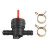 Petrol Tap And 2 Clamps Petrol Diesel Shut-off Valve For 6-8mm Hose Garden Tools Clamp Lawn Mower Parts