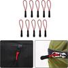 12Pcs Zipper Pulls Set Zipper Tags Kit Nylon Cord Pull Tab Zipper Pull Zip Tag Cord Pulls Zipper Extension for Jackets Backpacks