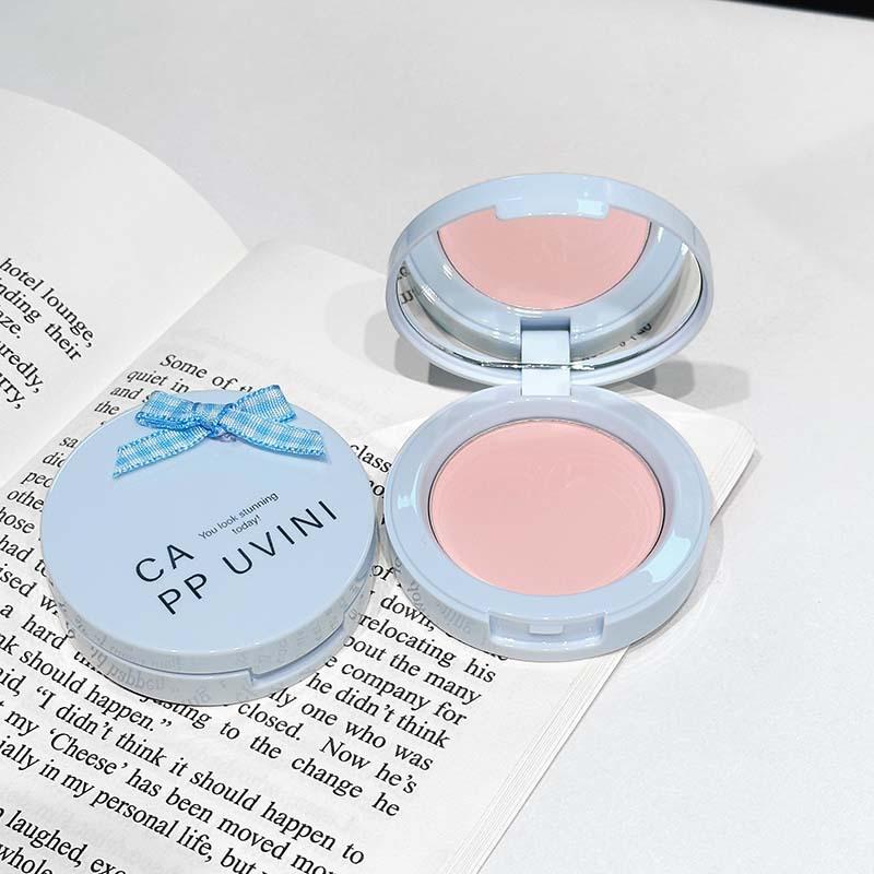 Cappuvini Pressed Powder White Brightening Oil Control Concealer Lasting Natural Face Makeup Setting Powder Waterproof Cosmetic