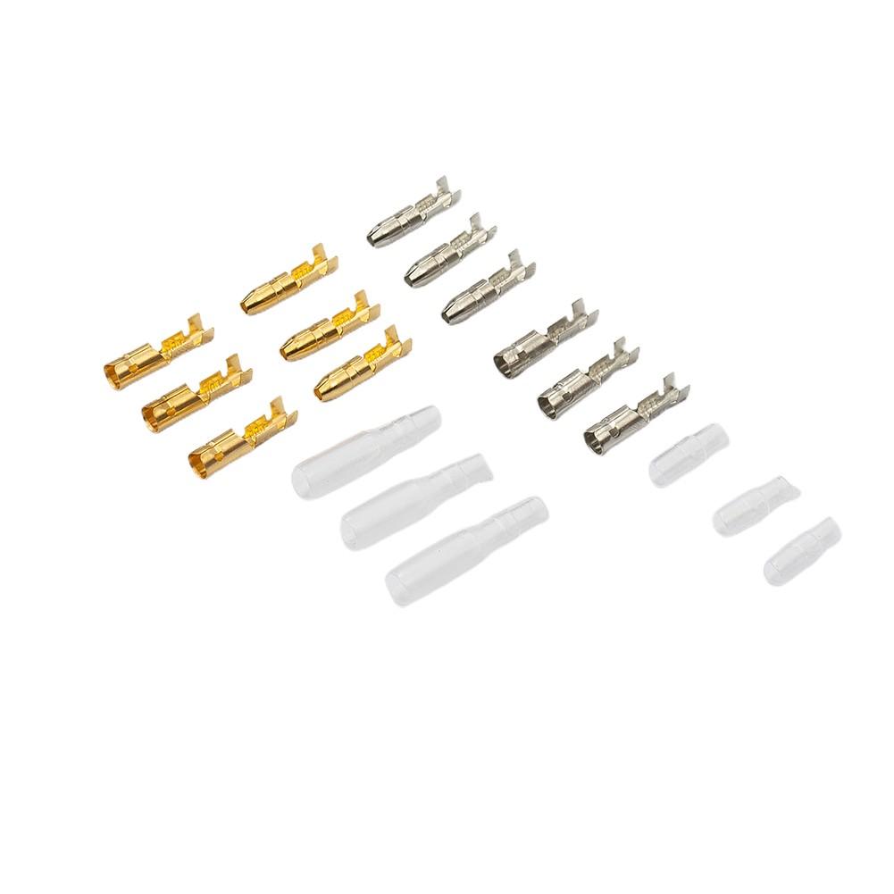 400Pcs Motorcycle Wiring Harness Connectors Brass 3.9mm Electrical