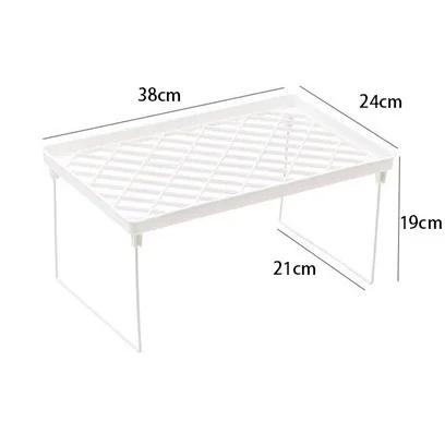Home Closet Organizer Storage Shelf Kitchen Adjustable Storage Rack Shelves Cabinet Holders Space Saving Makeup Organizer