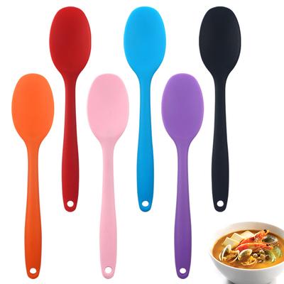 Silicone Spoon Kitchen Spoon Mixer Butter Spatula Long Handle Stirring Spoon