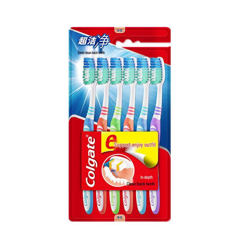 

Colgate Super Clean Medium Bristle Toothbrush 18-Pack