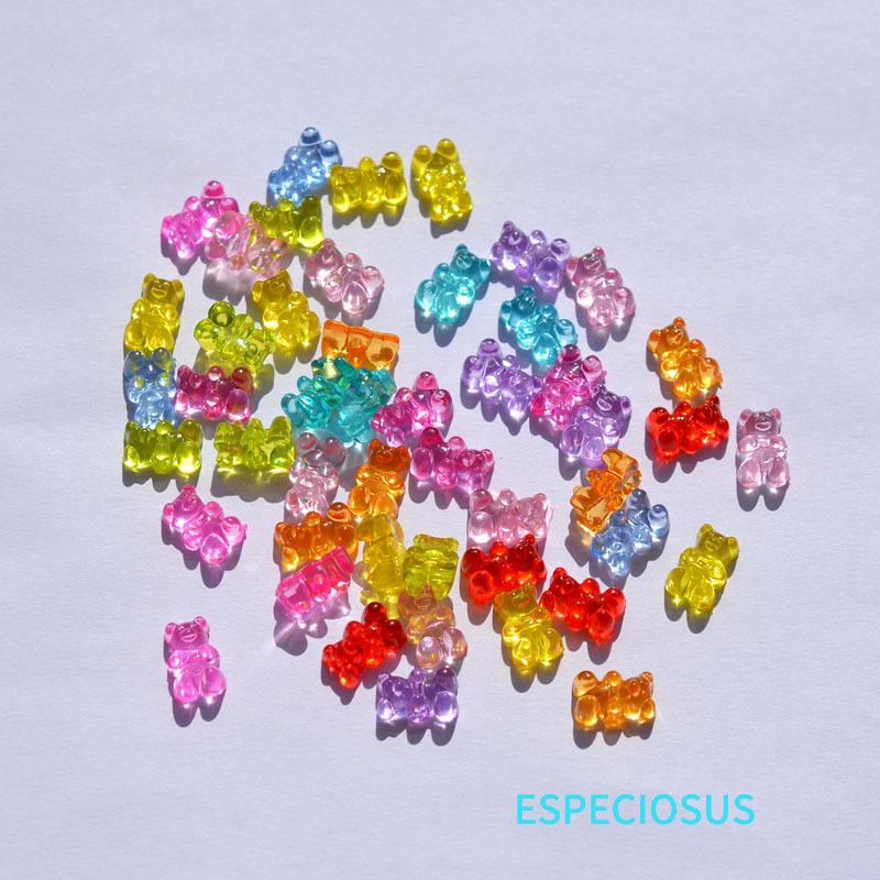 

Мини-бусины в форме желейных мишек гамми для изготовления браслетов своими руками - Акриловые аксессуары ручной работы 12x8MM