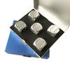 Aluminum Alloy Square Boxed Dice for Casual Entertainment and Dining