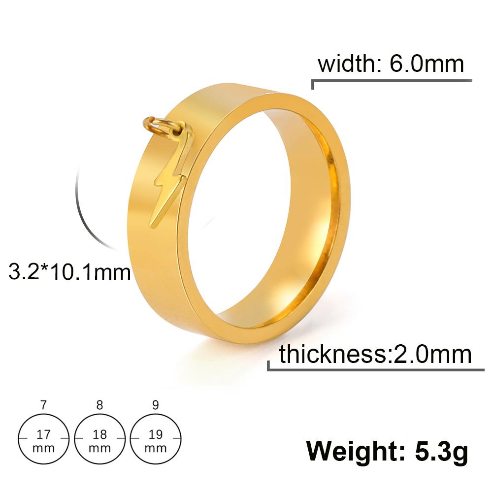 Heart Charm Rings for Women Bohemian Stainless Steel Gold Aesthetic Ring Trend Korean Jewelry Birthday Gift