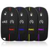 Capa de Chaveiro de Silicone Durável S Compatível Com Jeep Grand Cherokee Wrangler Compass Renegade Patriot Grand Comander Dodge