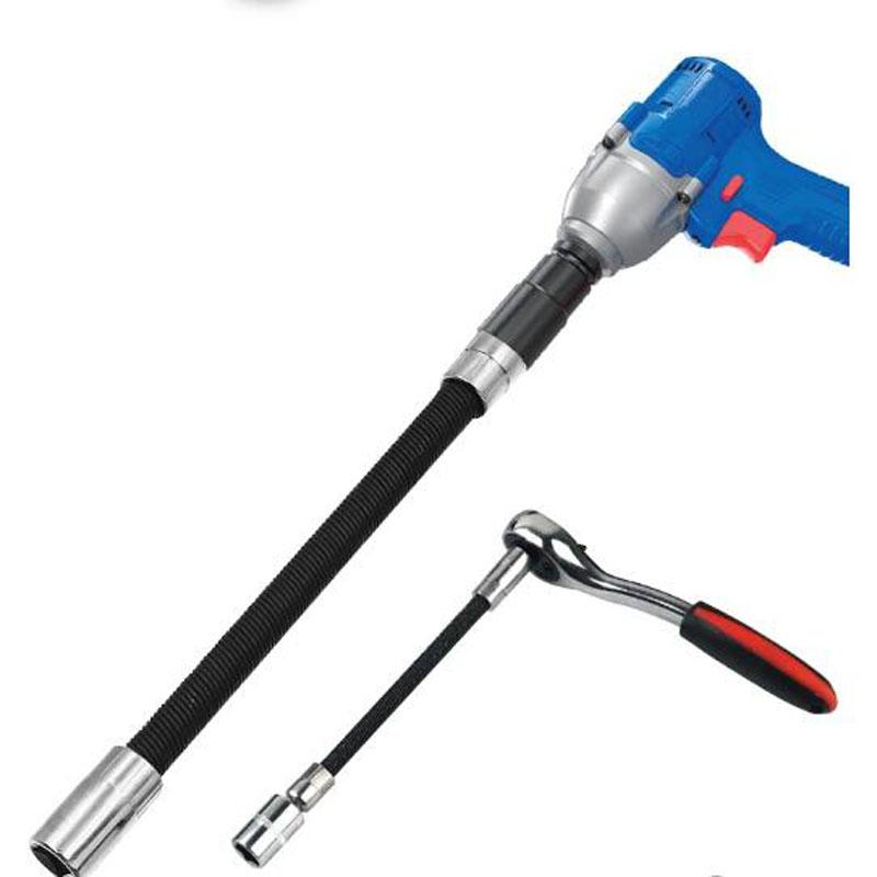Electric Wrench Elastic Adapter Universal Soft Shaft Fast Ratchet Wrench Hand Spring Extension Rod Relay Rod Sleeve ExtensionRod