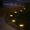 Słoneczne lampy zewnętrzne do wkopania z 16 diodami LED Zewnętrzne dekoracyjne oświetlenie krajobrazu Słoneczne lampy trawnikowe do ogrodów, dziedzińców i ścieżek