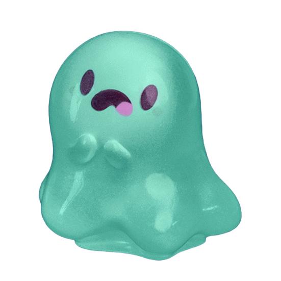Glow in The Dark Mini Ghost Figures with Box Luminous Small Resin Ghost Figurine Miniature Ghost Garden Decor for Halloween Party Favors