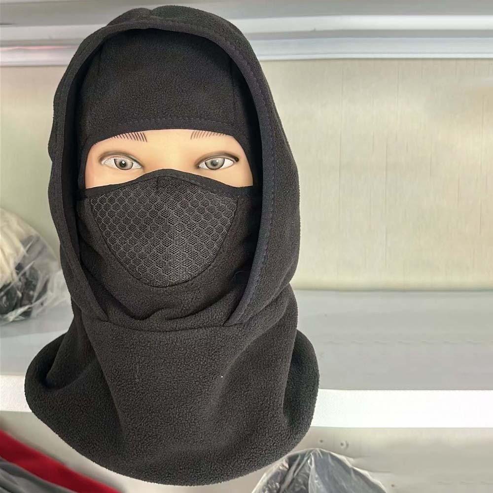 Fleece Lined Ski Face Mask Breathable Mesh Thermal Neck Warmer Winter Cycling Hat Winter Cycling