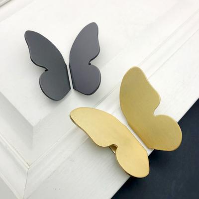 Maniglia per cassettiera, 2 pezzi, gancio per cassetti, maniglia per cucina, maniglia per porta a farfalla, maniglia in ottone, guardaroba, arredamento per la casa