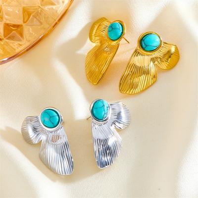 French Retro Exaggerated Stud Earrings Niche Design Sense Earrings High Sense Personality Fashion Earrings Do Not Fade