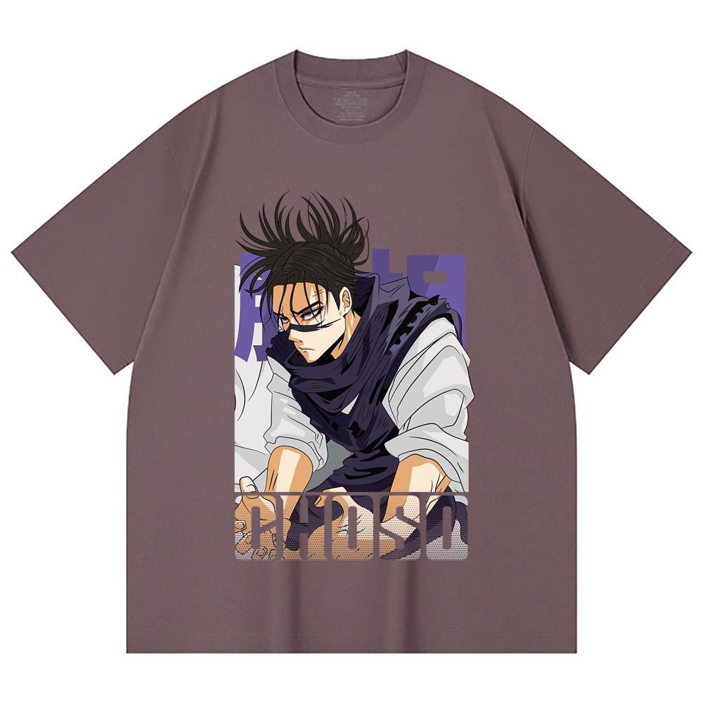 230 Gsm 100% Katoen Jujutsu Kaisen V29 Choso Print Unisex Zwaar Katoen T-shirt