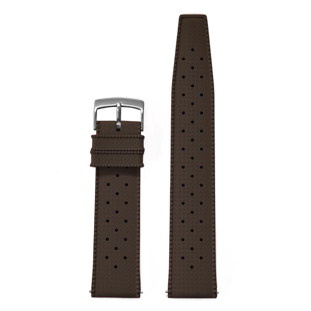 18/19/20/21/22/23/24mm Tropische FKM-Gummi-Uhrenarmbänder Schnellverschluss FPM-Armband Langlebiges Weiches Armband Wasserdichtes Sportuhr