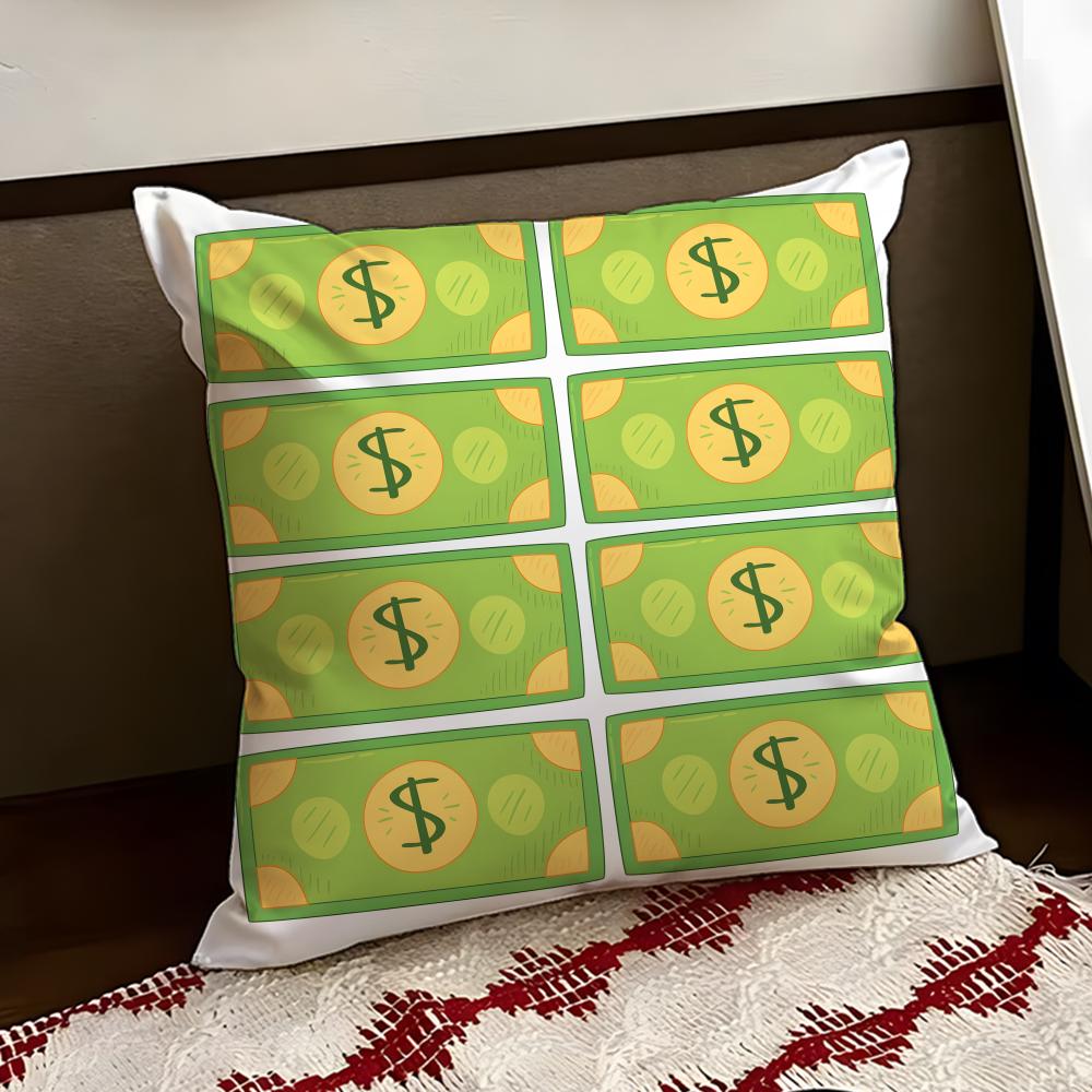 play money Cushion Cover Reversible Soft Durable Pillow Cover Home Car MultiScene Use for Daily Comfort