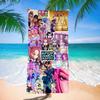 Trend Character Digital Print Double Sided Flannel Microfiber Beach Towel Quick Dry Absorbent Bath Towel