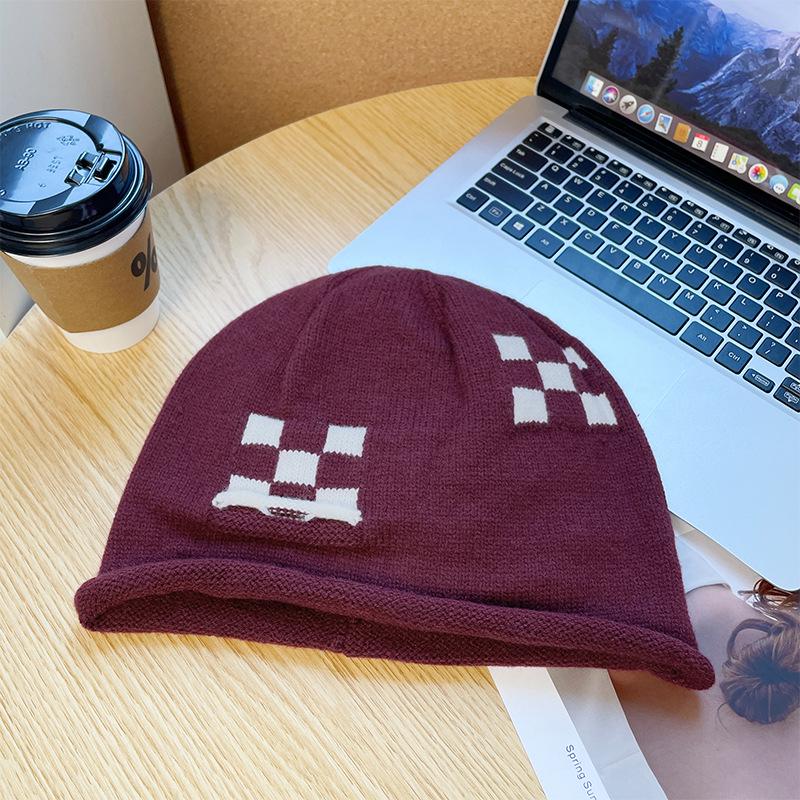 Women's Korean Style Knitted Slouchy Hat with Ear Protection