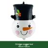 Celebrate Christmas with 18/32-Inch Aluminum Foil Balloons - Festive Santa and Snowman Decorations
