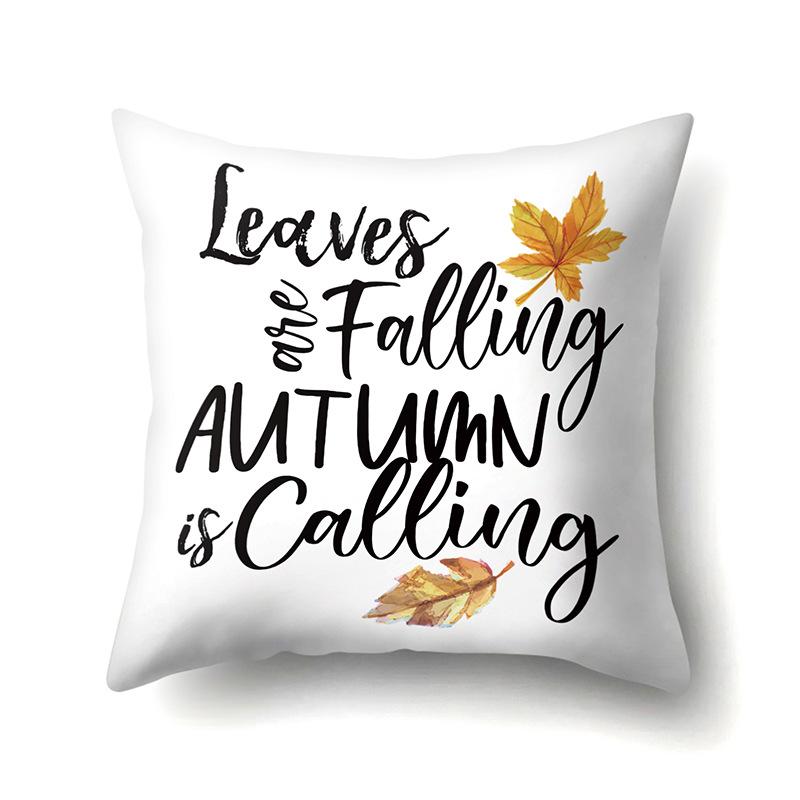 

Наволочка на День благодарения Благословение Кленовый лист Тыква Наволочка на диванную подушку Офис Дом Гостиная Наволочка 50x30 without pillow core