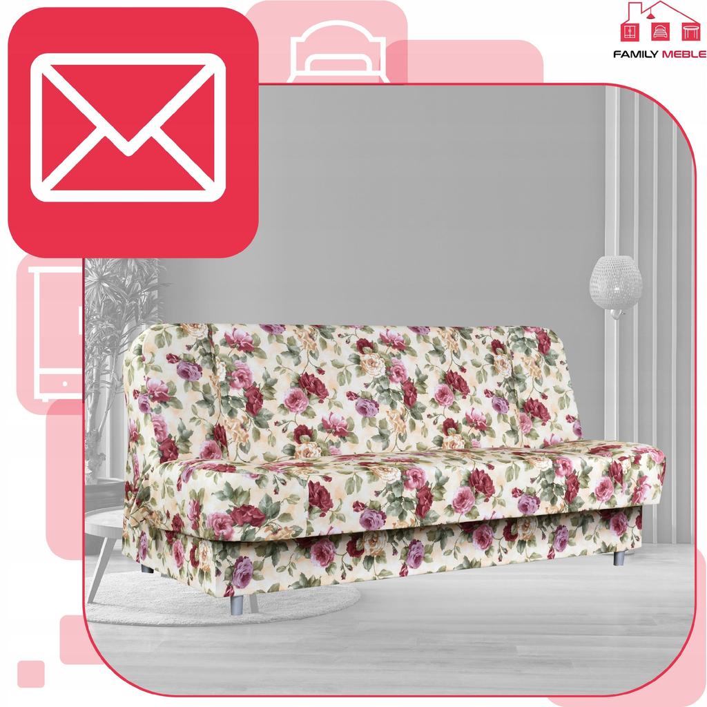 Divano letto Sara Print divano letto pieghevole bonell letto Family mobili