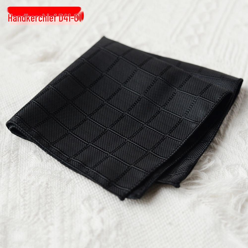 Men's Polyester Silk Pocket Square Handkerchief for Business, Formal, and Wedding Attire.