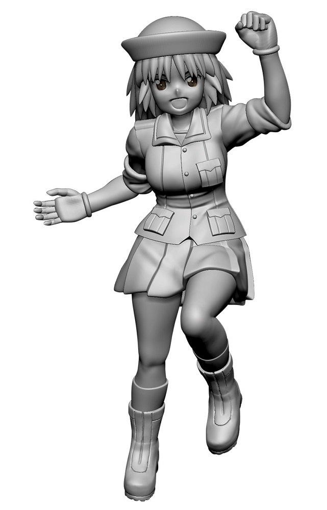 PLATZ Girls Panzer Final Chapter Oarai High School Shark Team Figure Set & 1/35 Girls'