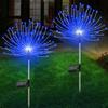 Solar Powered Firework Lights Versatile LED Decorative Lights for Pathways Lawns Special Occasions