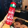 Leakproof Stainless Steel Thermos Cup Portable Christmas Water Bottle  Office
