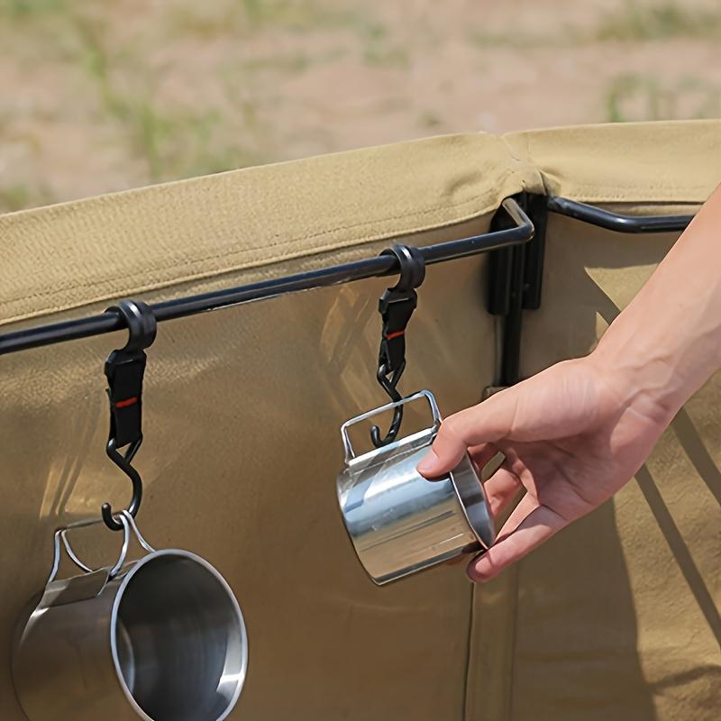 Detachable Storage Hooks For Outdoor Camping Heavy Duty Hanging Organizer Durable Portable Gear Hooks For BackpackTent Universal