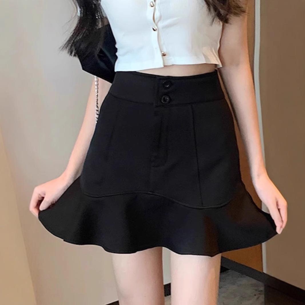 

Women s High-Waist Fishtail Skirt - Spring 2024 Korean A-line Fashion. 3XL