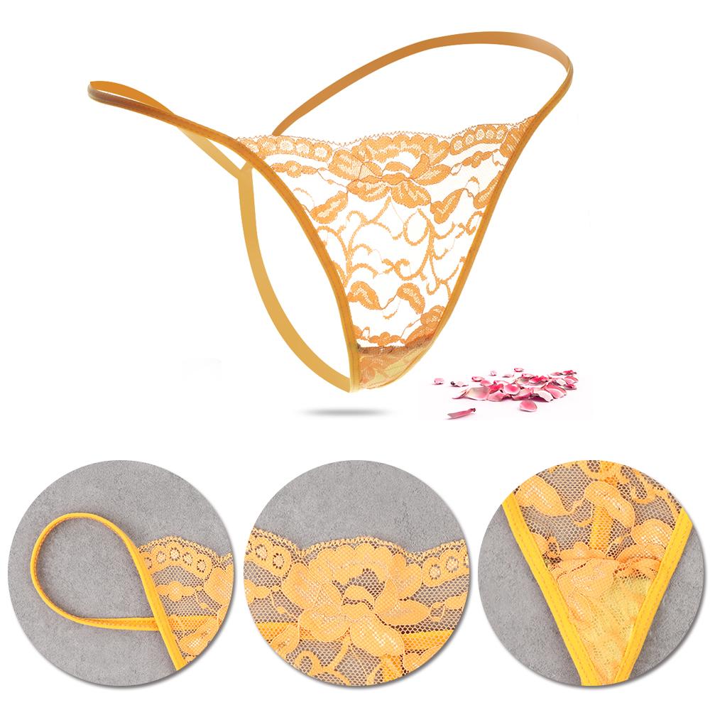 New Sexy Lace Low-Rise Lingerie Women's Mini Low Waist Briefs Thong Underwear G-string Underpants T-back Lot Bulk Random Color