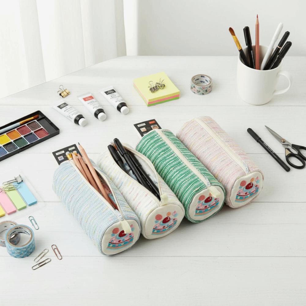 Soft Material Pencil Bag Floral Pattern Pencil Case Creative Pattern Pen Pouch School Stationery