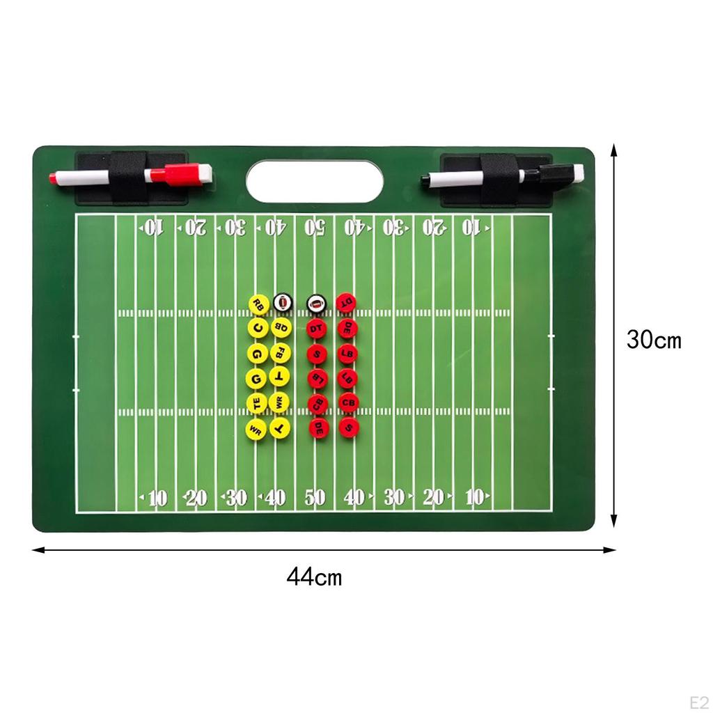 Magnetic Football Coach Board Clipboard for Softball Signs Soccer Baseball