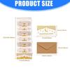 4Pcs Eid Festival Cash Holder Envelopes Paper Money Holder Built in 6 Slots Greeting Card Envelopes For Gift Wrapping